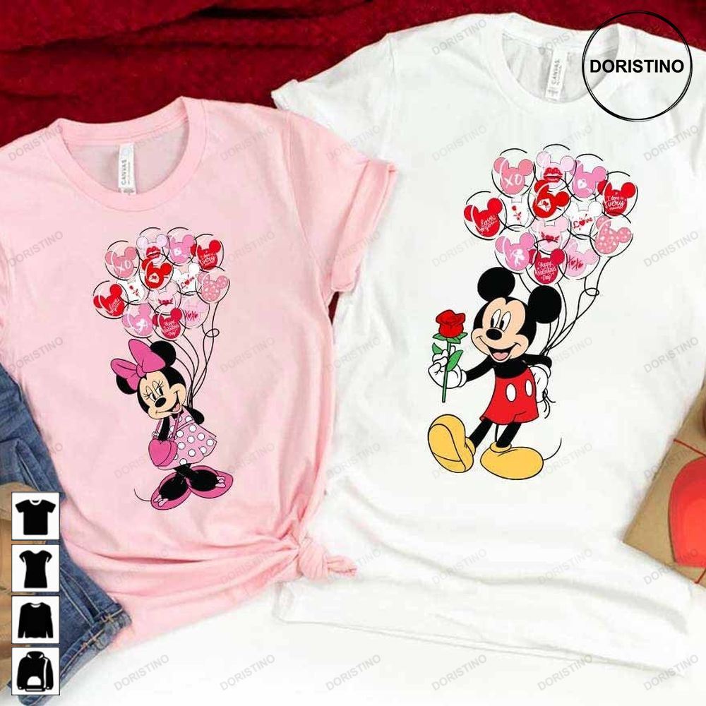 Disney Valentine Disney Balloons Valentine Limited Edition T-shirts
