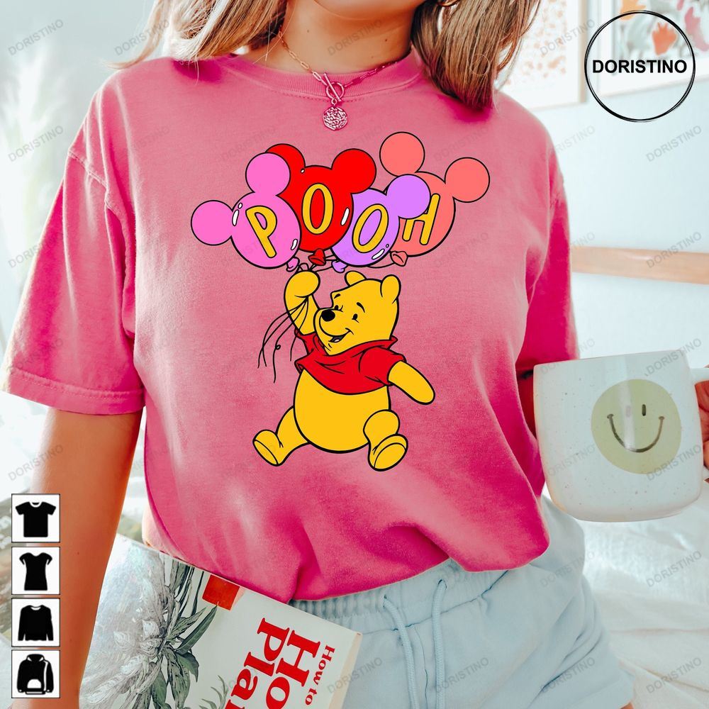 Disney Valentine Pooh Disney Pooh Bear And Friend Art Limited Edition T-shirts