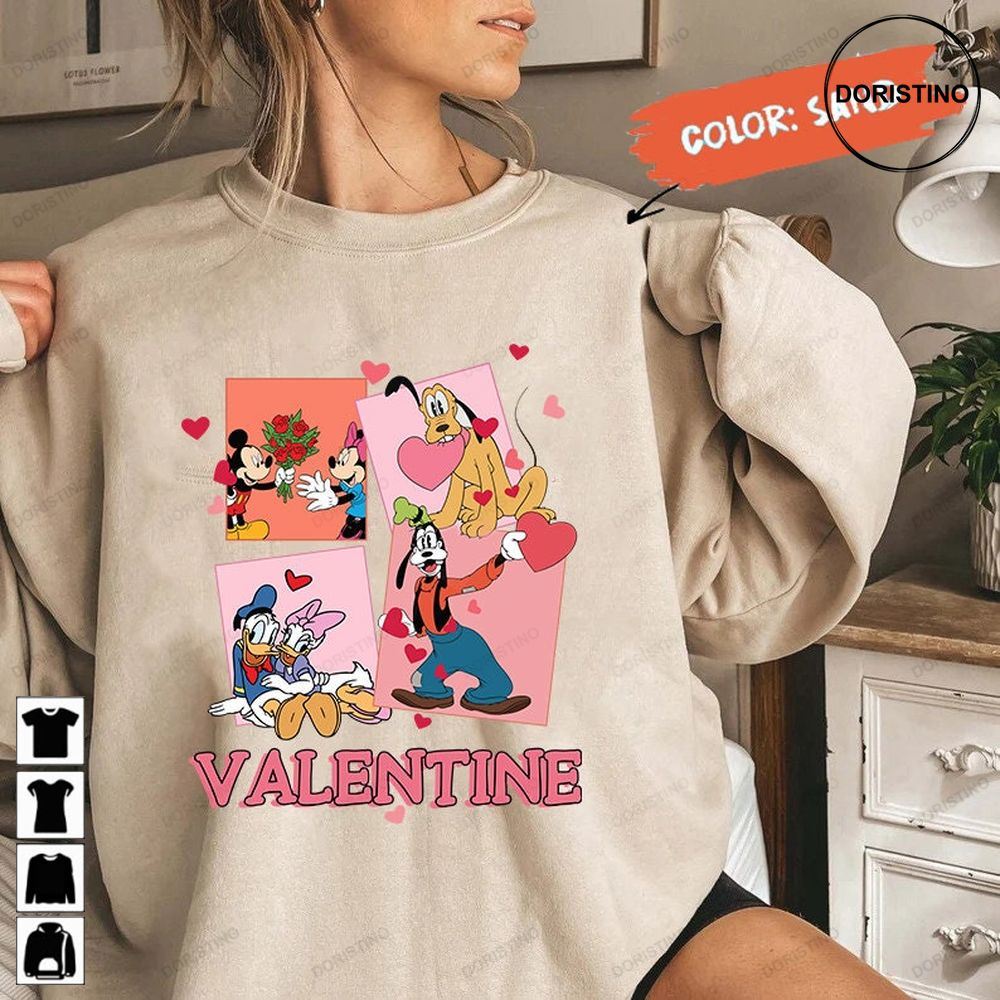 Disney Valentine's Day Mickey And Minnie Awesome Shirts