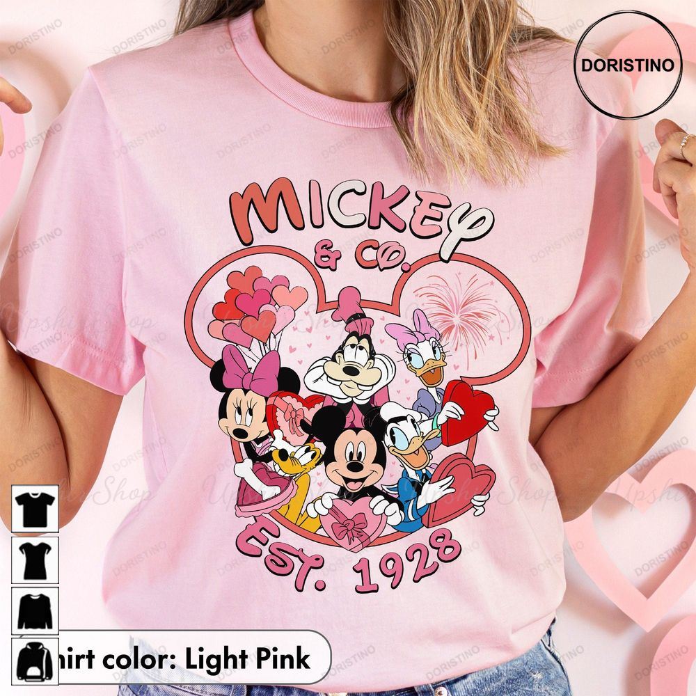 Disney Valentines Mickey And Co Est 1928 Valentines Awesome Shirts