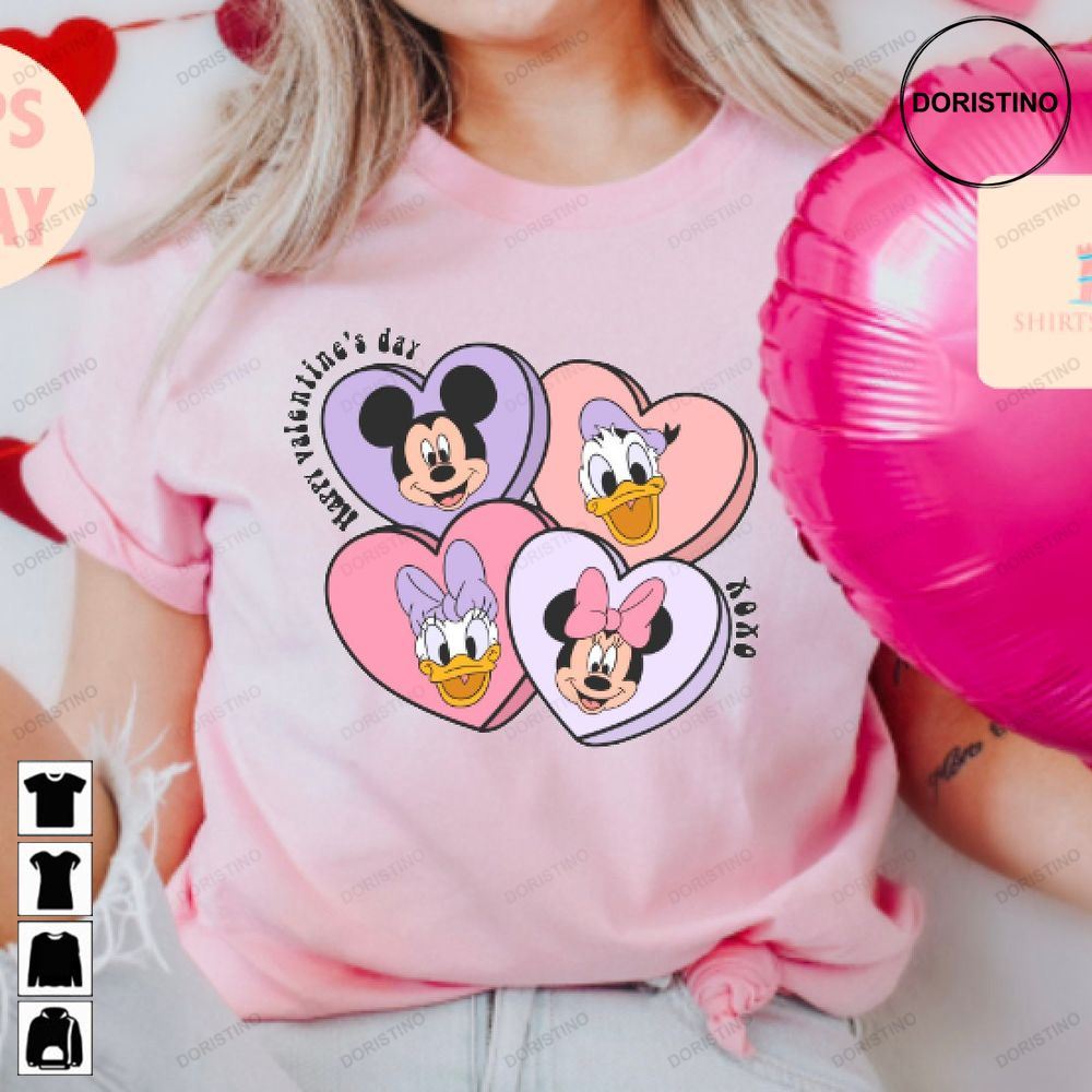 Donald Daisy Duck Valentine Matching Valentines Awesome Shirts