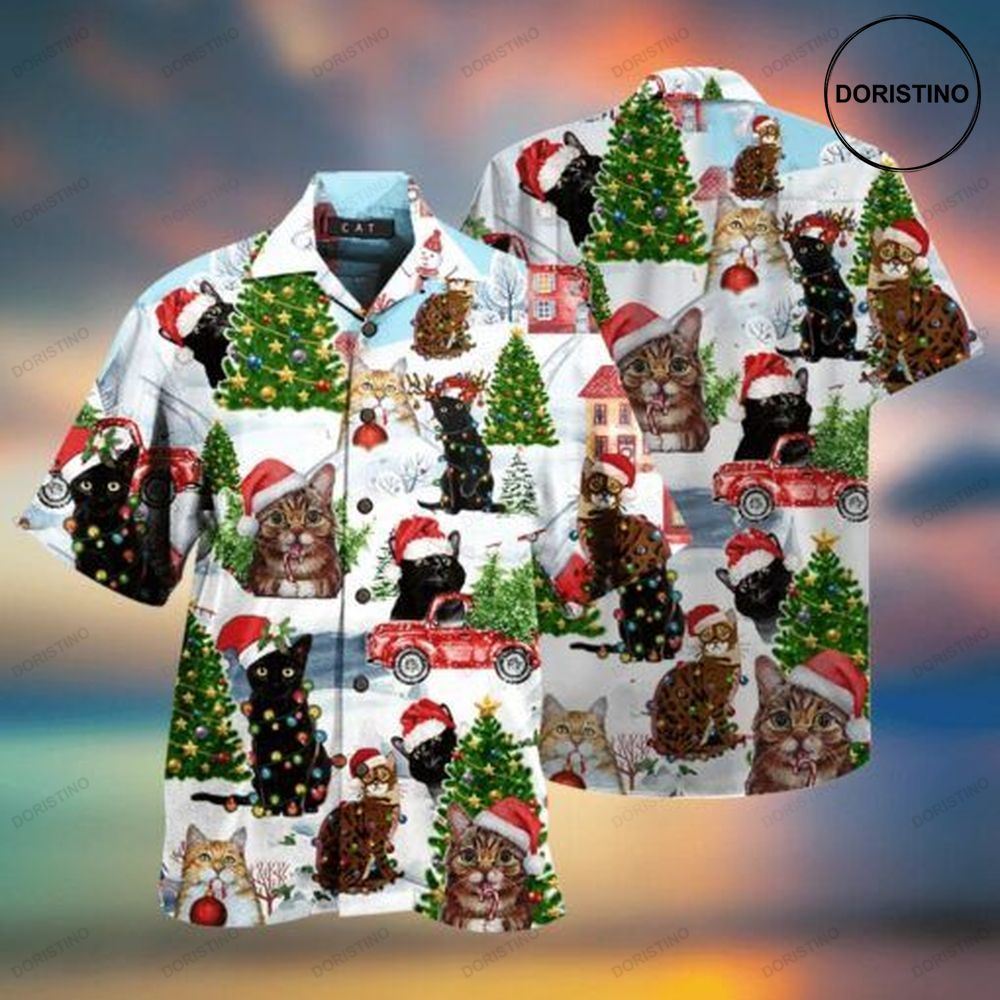 Cat Christmas Santa Hawaii Limited Edition Hawaiian Shirt