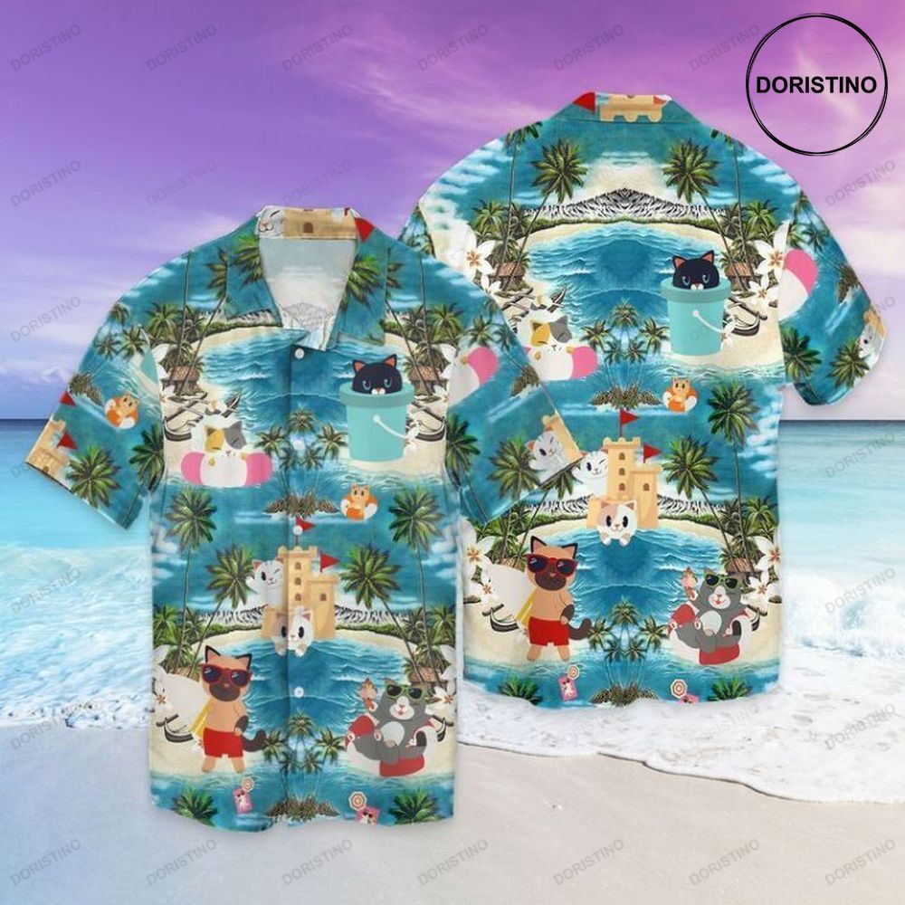 Cat In The Beach Limited Edition Hawaiian Shirt