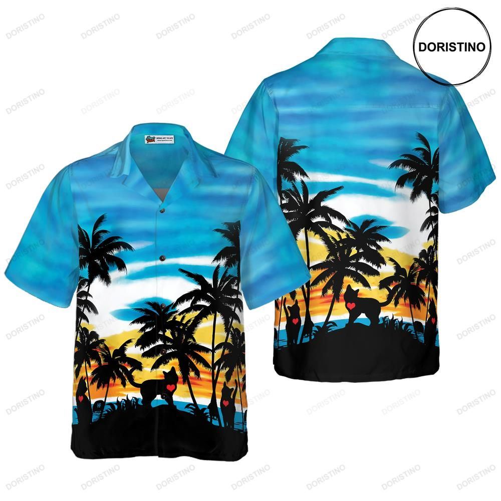 Cat Love Sunset Limited Edition Hawaiian Shirt