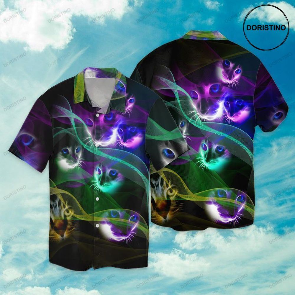 Cat Neon Limited Edition Hawaiian Shirt
