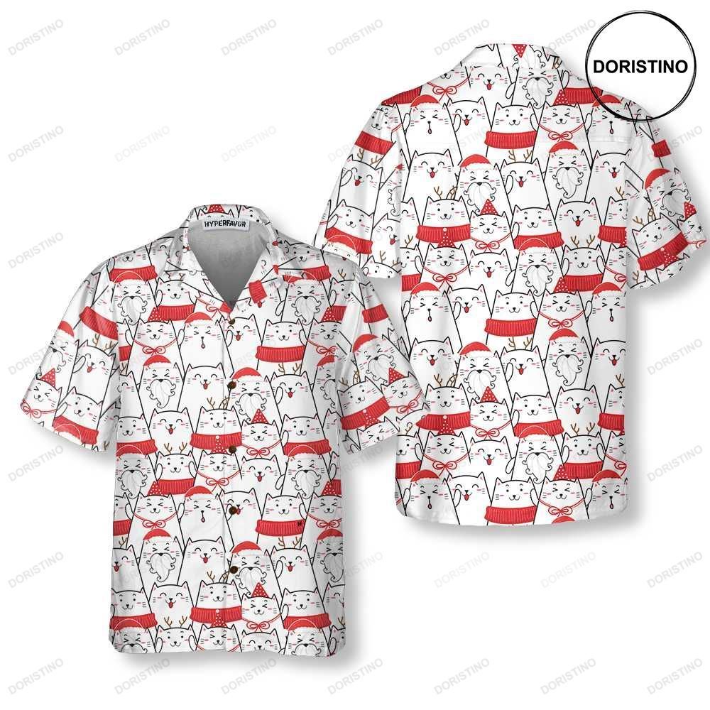 Cat The Red Christmas Cute Cat Christmas Best Christmas Gift Idea Limited Edition Hawaiian Shirt