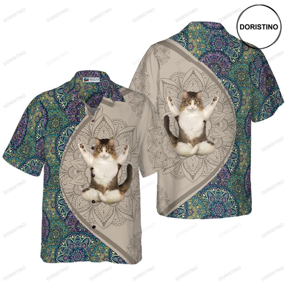 Cat Yoga Awesome Hawaiian Shirt