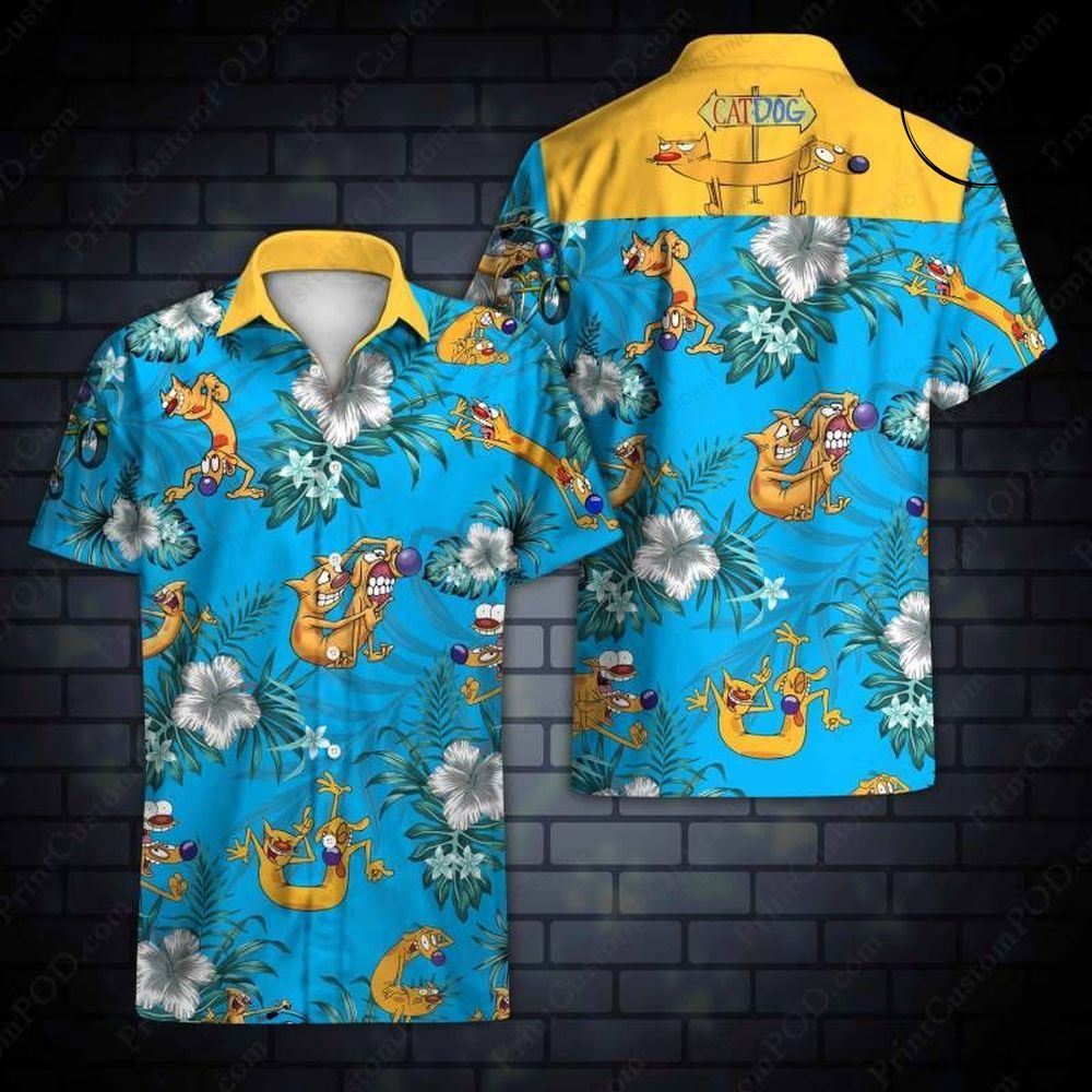 Catdog Awesome Hawaiian Shirt