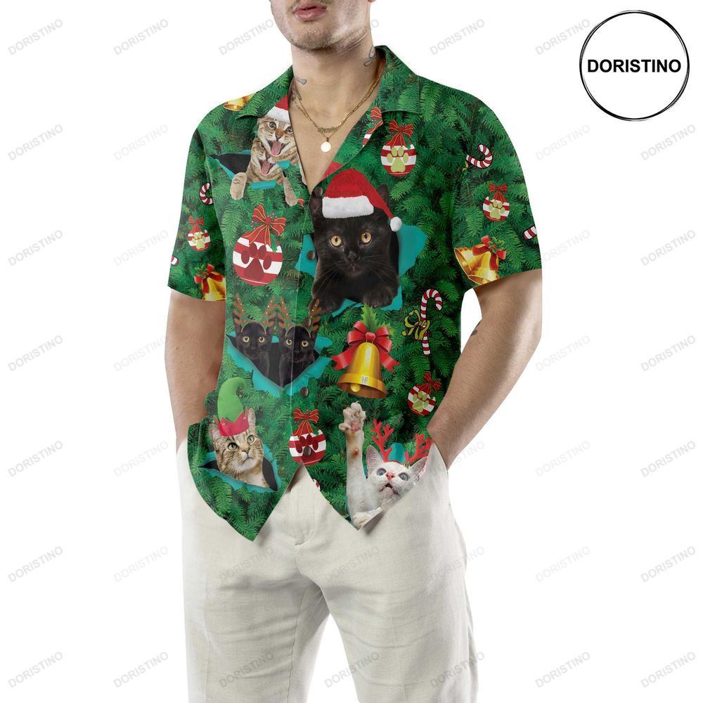 Cats For Christmas Funny Christmas Ca Best Gift For Christmas Awesome Hawaiian Shirt