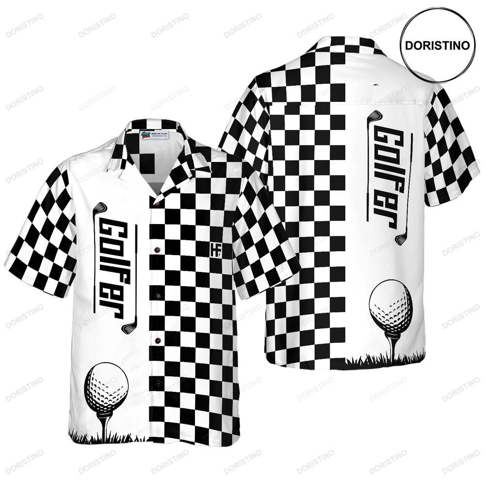 Checkerboard Golfer Limited Edition Hawaiian Shirt