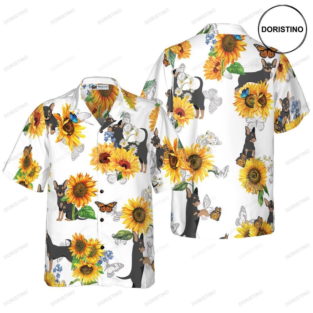 Chihuahua Lover With Sunflower Limited Edition Hawaiian Shirt