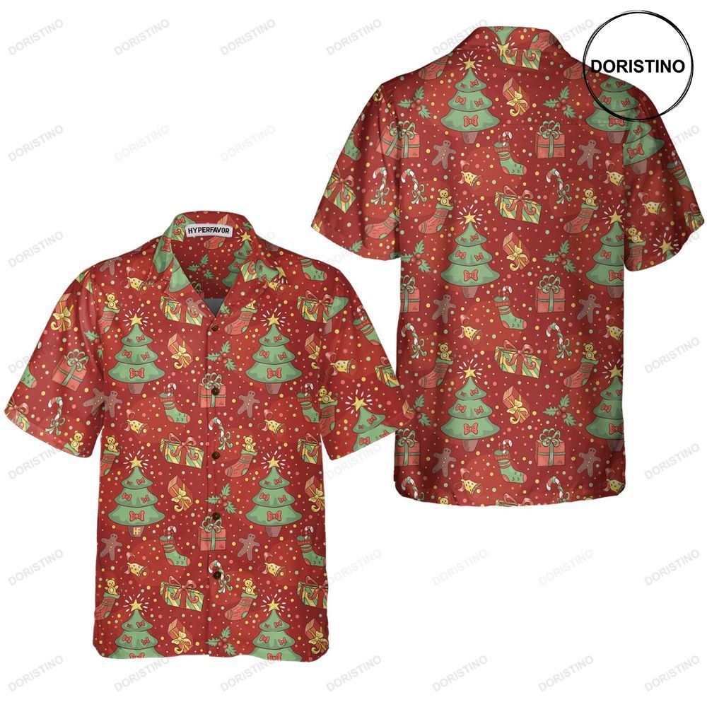Christmas Pattern With Confetti Festive Christmas Limited Edition Hawaiian Shirt