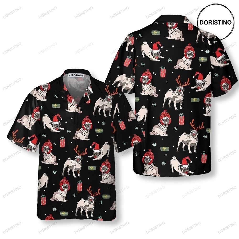 Christmas Pug Dog Christmas Pug For Men Women Best Christmas Gift Idea Awesome Hawaiian Shirt