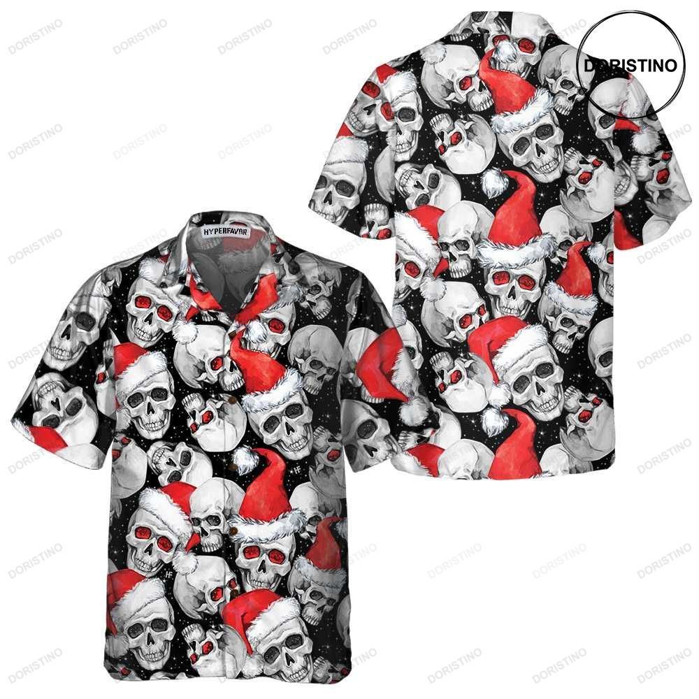 Christmas Santa Skull Christmas Skull Unique Christmas Gift Limited Edition Hawaiian Shirt