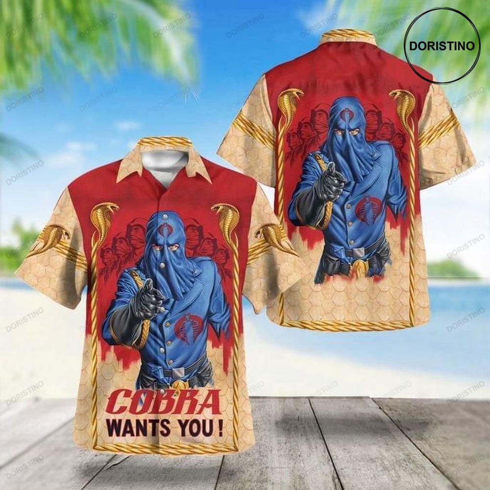 Cobra Commander Cobra Wants You Print Awesome Hawaiian Shirt
