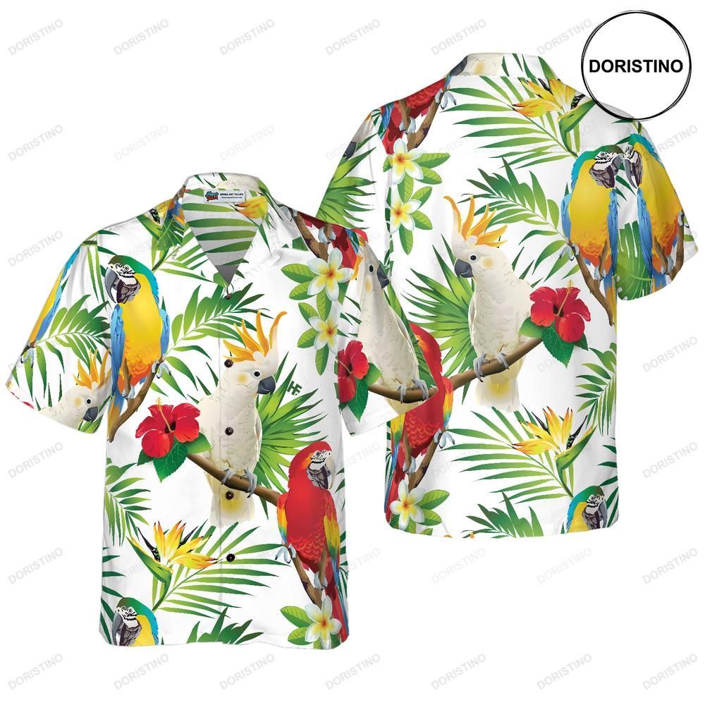 Cockatoo In The Tropical Forest Parro Limited Edition Hawaiian Shirt