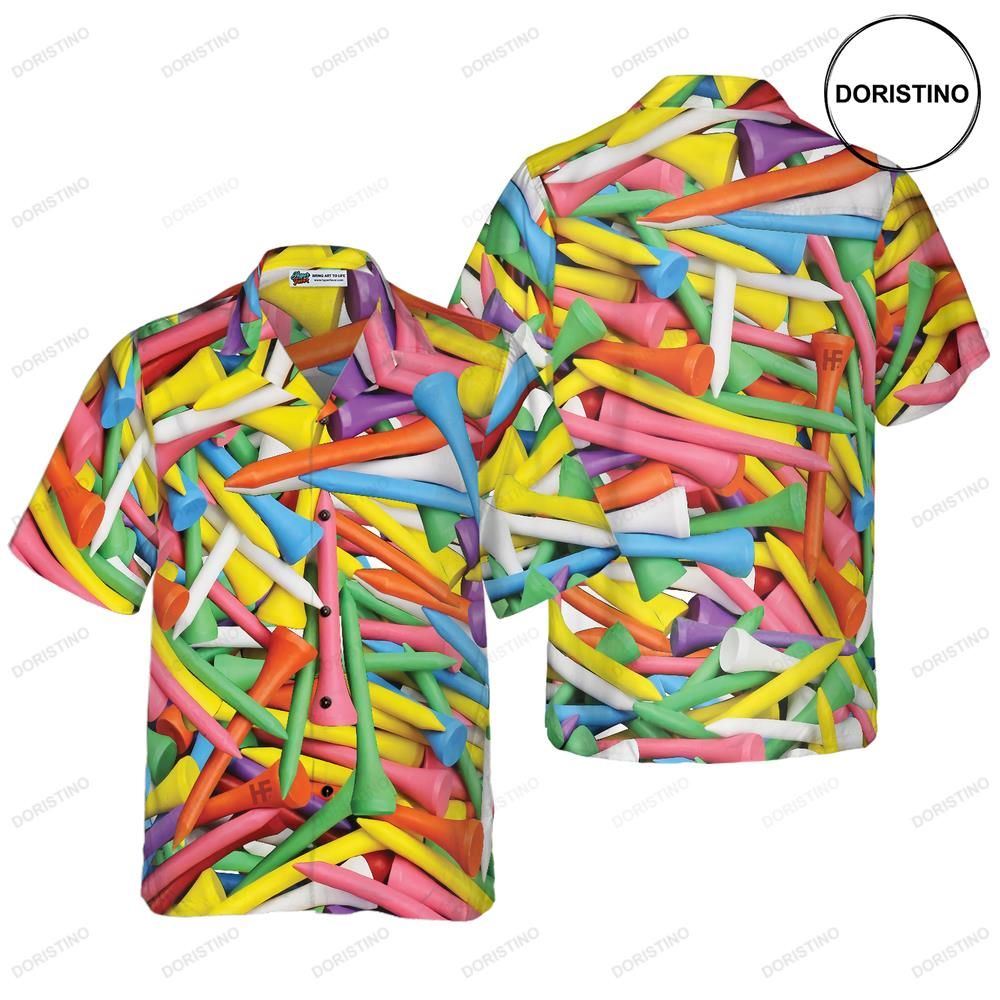 Colorful Golf Tee Limited Edition Hawaiian Shirt