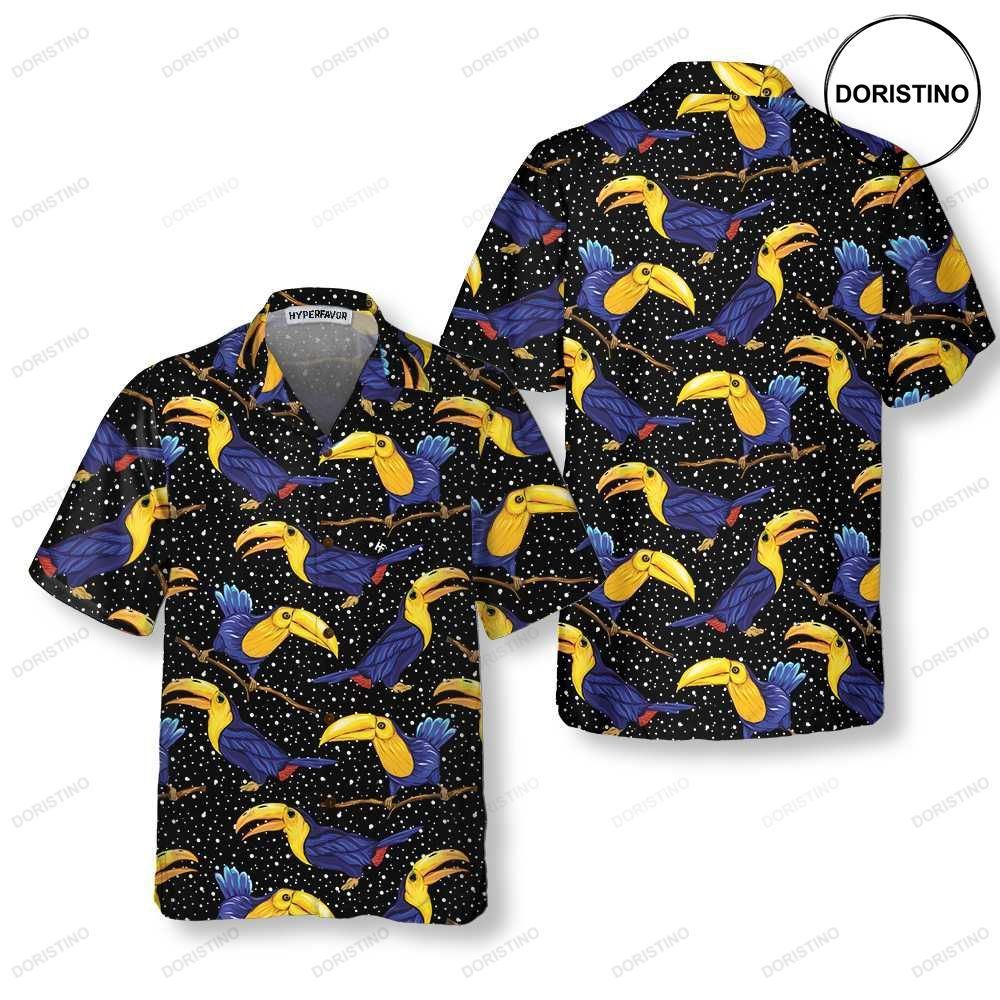 Colorful Toucan Summer Tropical Toucan For Adults Cool Toucan Prin Awesome Hawaiian Shirt