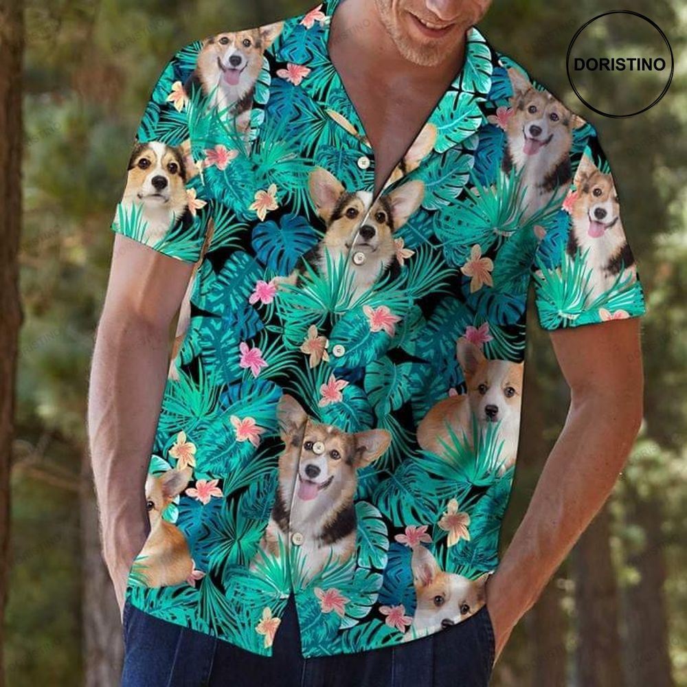 Corgi Dog Funny Hawaiian Shirt