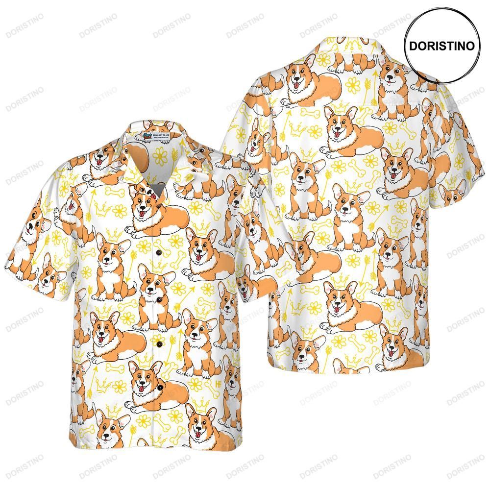 Corgi Pembroke For Men Hawaiian Shirt