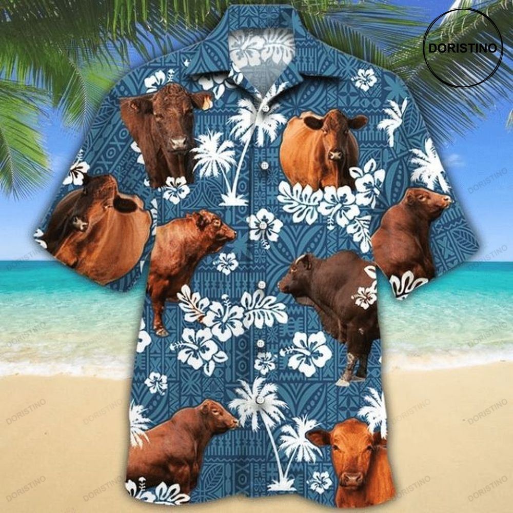 Cow 10 Print Hawaiian Shirt