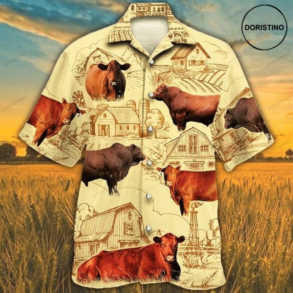 Cow 12 Print Limited Edition Hawaiian Shirt