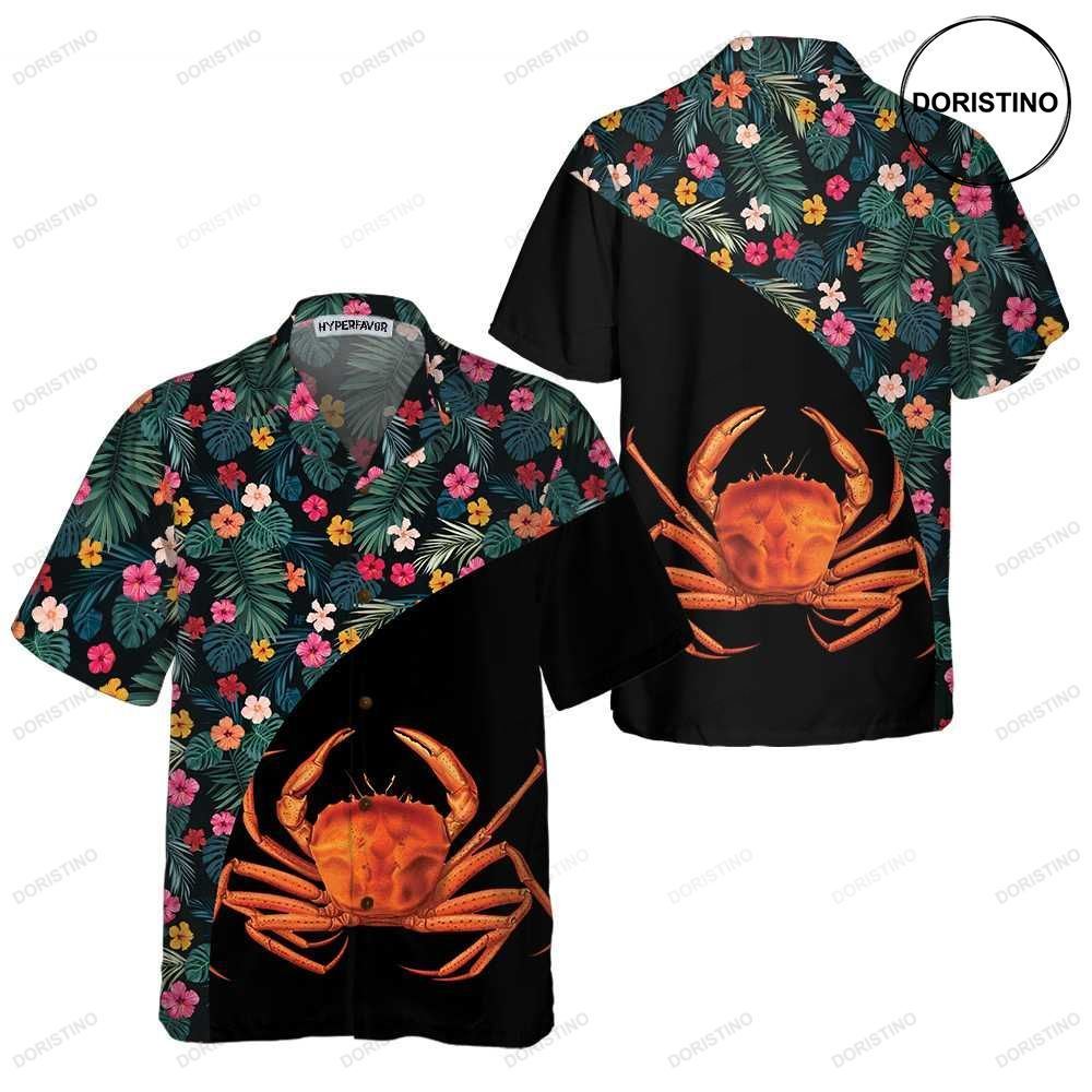 Crab Flower Unique Crab Crab Prin Limited Edition Hawaiian Shirt