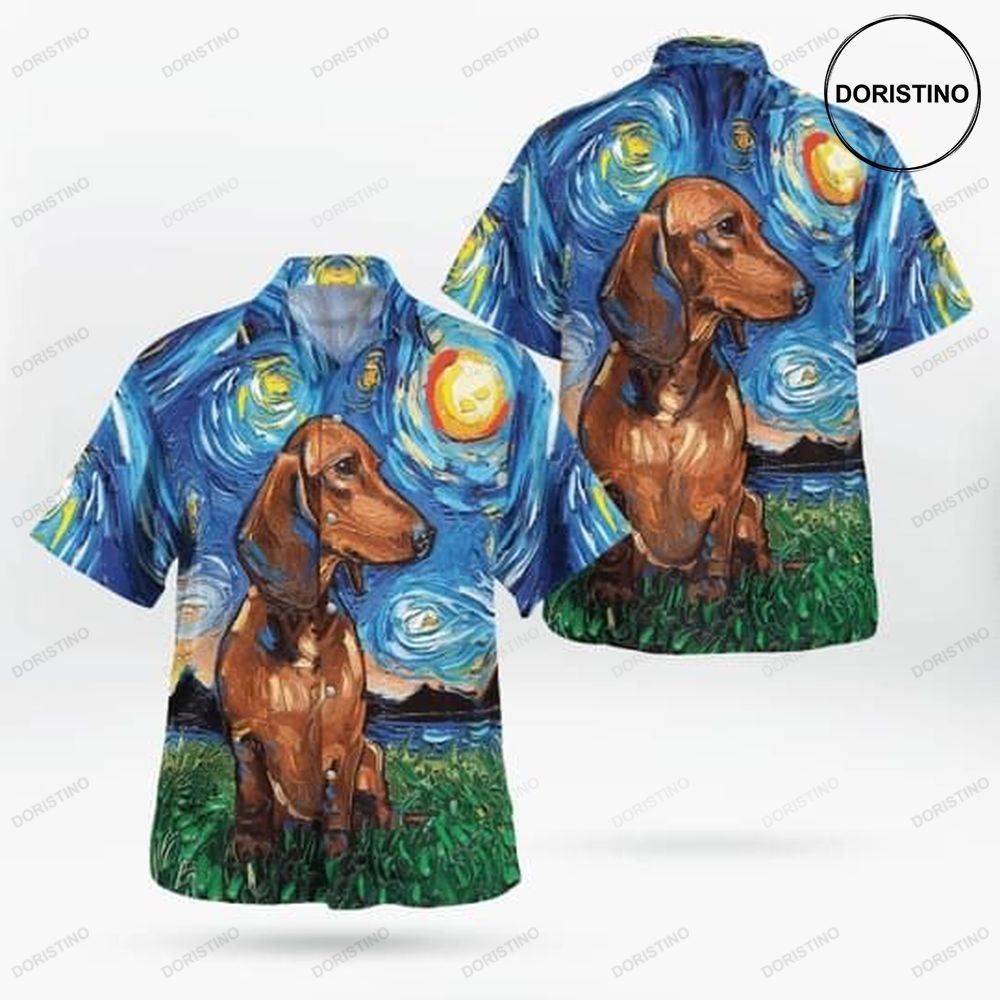 Dachshund Dog Lover Print Hawaiian Shirt