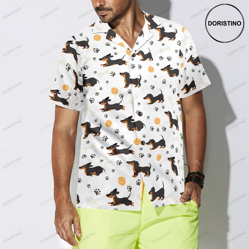 Dachshund Seamless Pattern Adorable Pets Limited Edition Hawaiian Shirt