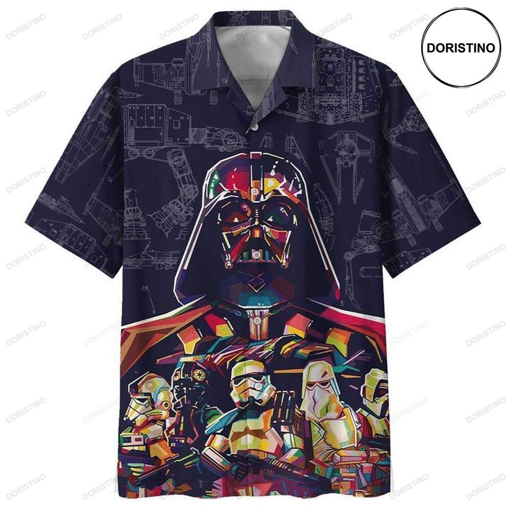 Darth Vader Star Wars Print Hawaiian Shirt