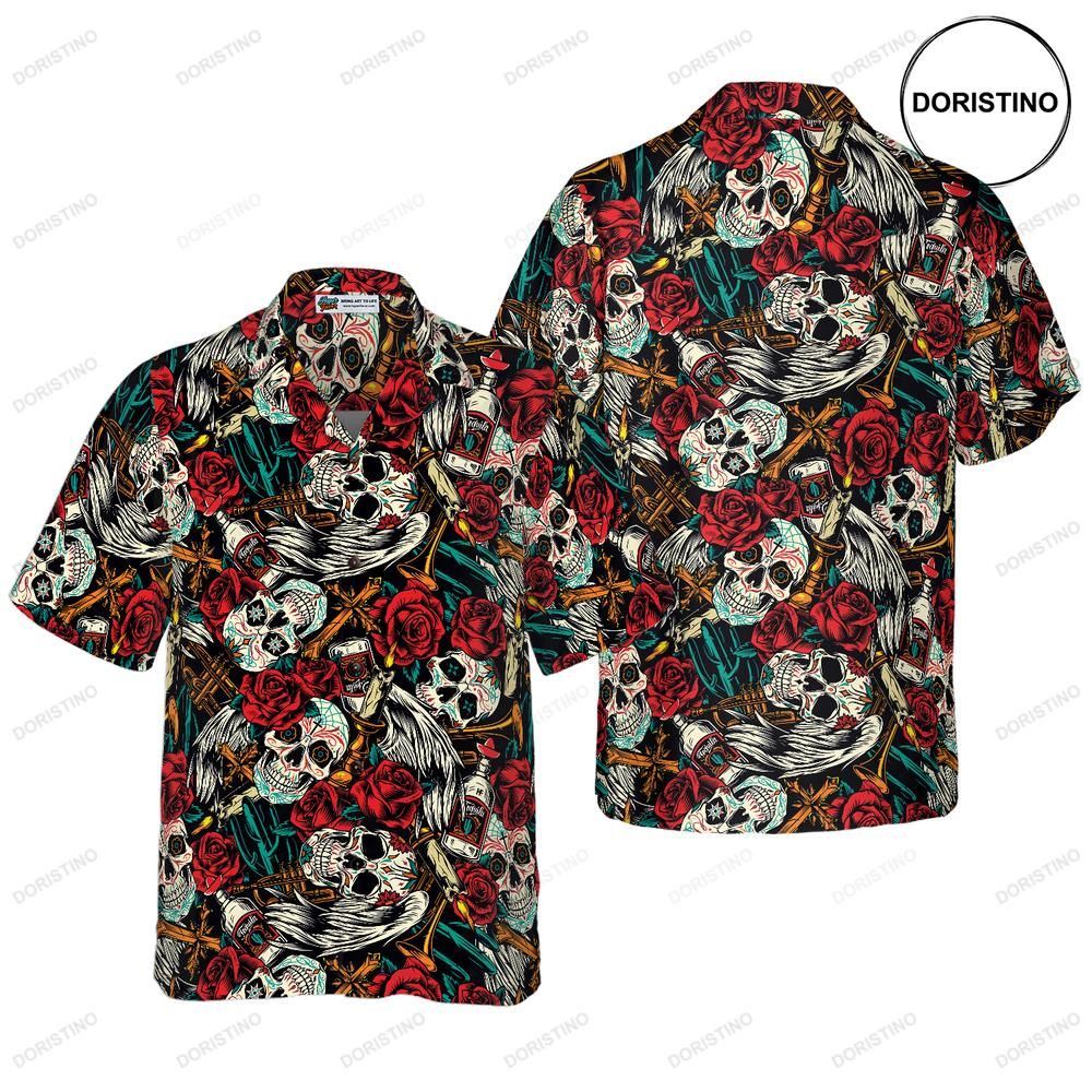 Day Of The Dead Skull Best Skull For Men And Women Limited Edition Hawaiian Shirt