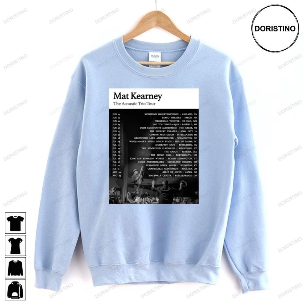 Mat Kearney The Acoustic Trio 2023 Tour Awesome Shirts