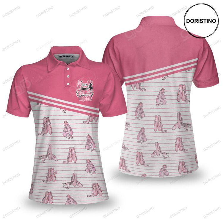 Ballerina Short Sleeve Women Polo Shirt Pink Ballet Polo Shirt Design For Ladies Gift For Ballet Dancer Doristino Polo Shirt|Doristino Awesome Polo Shirt|Doristino Limited Edition Polo Shirt}