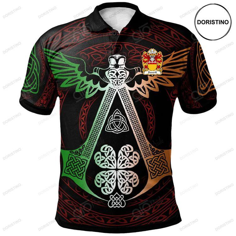 Bamvill Or Bambil Welsh Family Crest Polo Shirt Irish Celtic Symbols And Ornaments Doristino Polo Shirt|Doristino Awesome Polo Shirt|Doristino Limited Edition Polo Shirt}