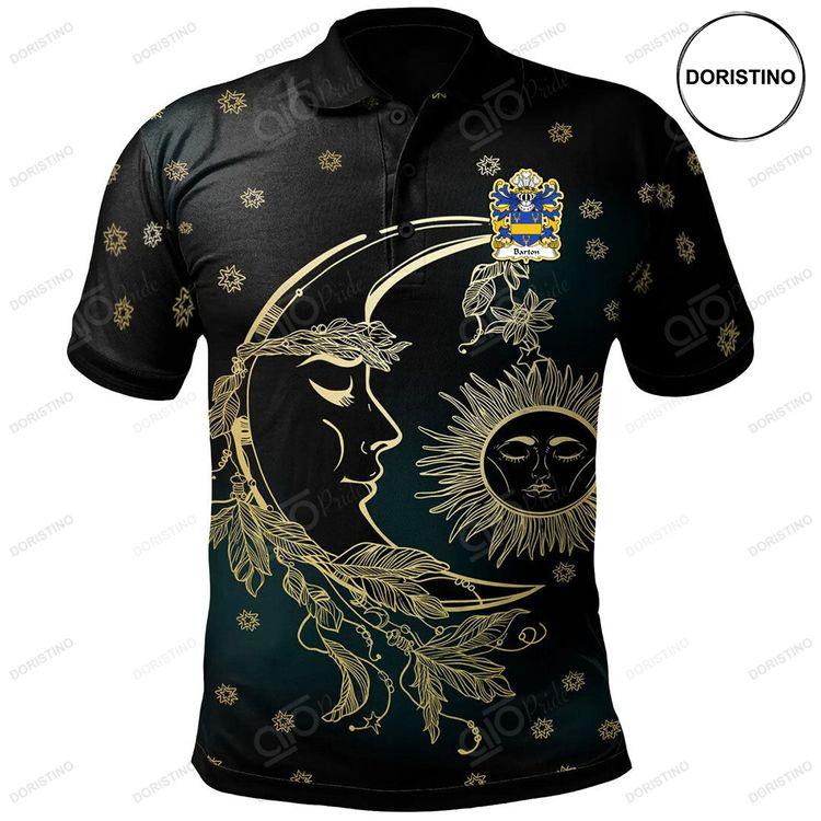 Barton Welsh Family Crest Polo Shirt Celtic Wicca Sun Moons Doristino Polo Shirt|Doristino Awesome Polo Shirt|Doristino Limited Edition Polo Shirt}