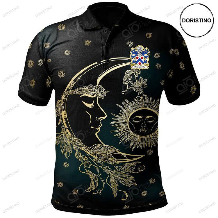 Baskerville Of Eardisley Herefordshire Welsh Family Crest Polo Shirt Celtic Wicca Sun Moons Doristino Polo Shirt|Doristino Awesome Polo Shirt|Doristino Limited Edition Polo Shirt}