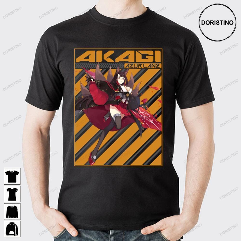 Akagi Azur Lane Orange Background Limited Edition T-shirts