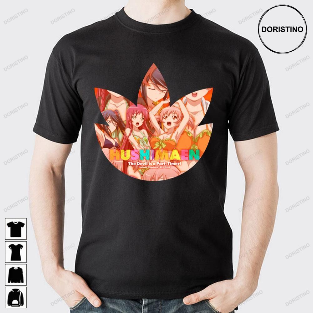 All Characters Group Leaf Cut Frame The Devil Is A Part-timer Awesome Shirts