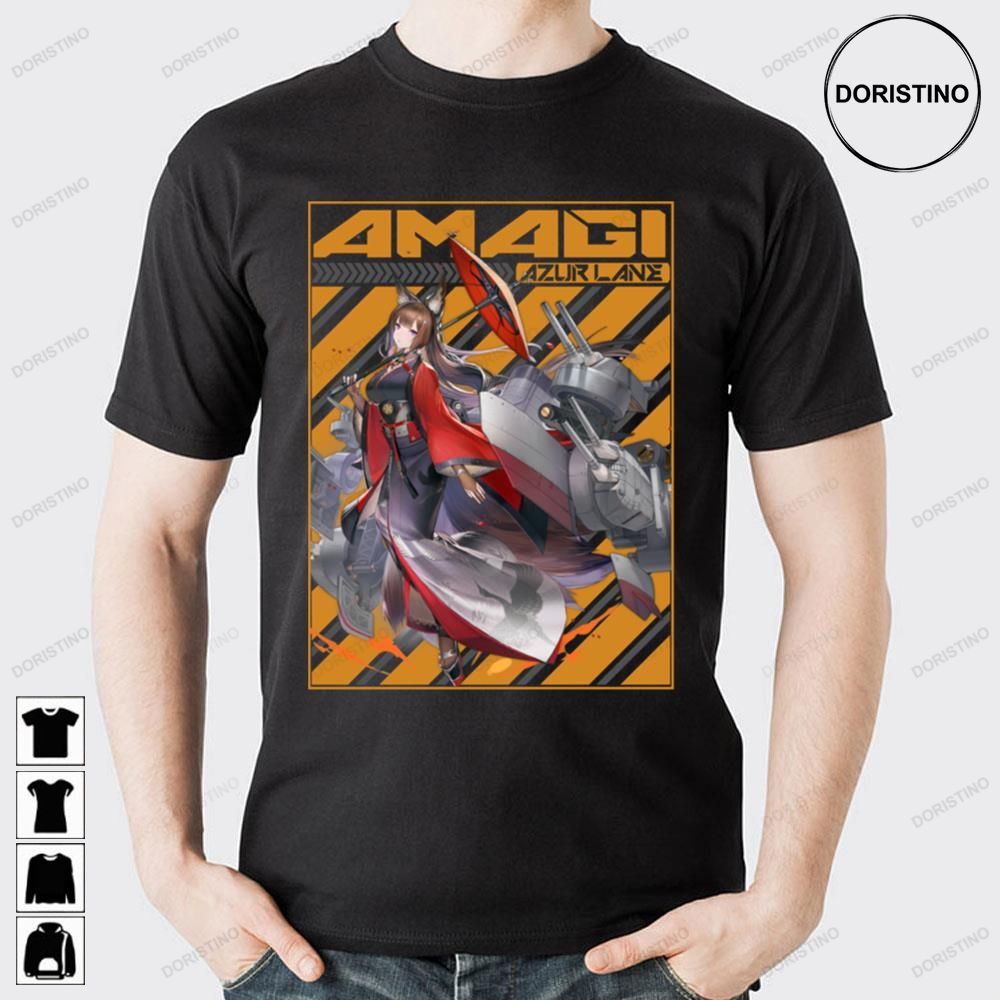 Amagi Azur Lane Orange Background Trending Style