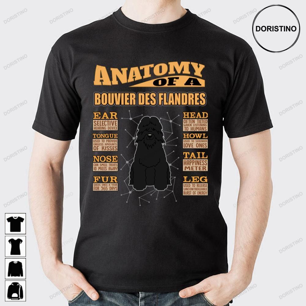Anatomy Of A Bouvier Des Flandres Awesome Shirts