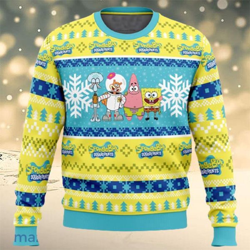 Christmas Spongebob Nickelodeon Xmas Ugly Christmas Sweater Gift…
