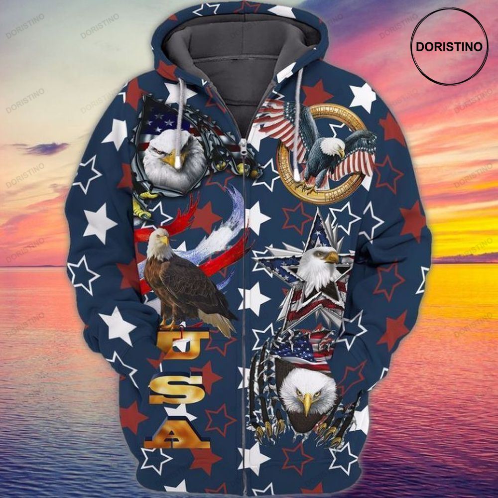 4th Of July Independence Day American Eagle Art Limited Edition 3d Hoodie