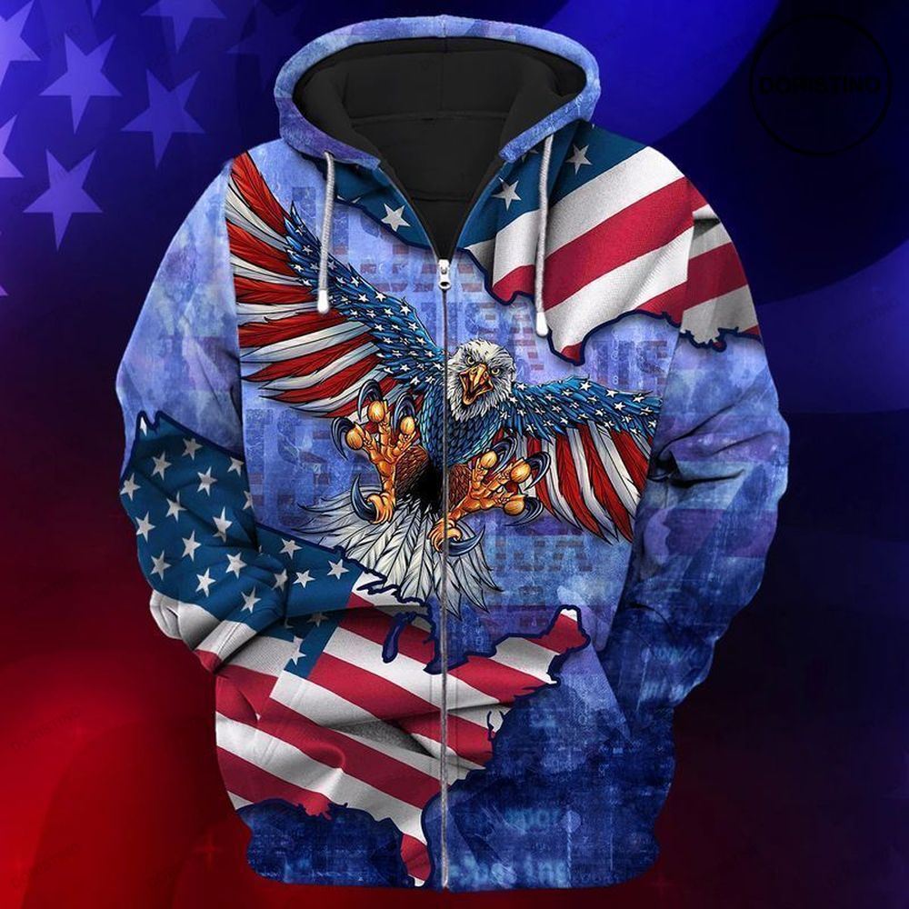 4th Of July Independence Day American Eagle V3 Art Limited Edition 3d Hoodie