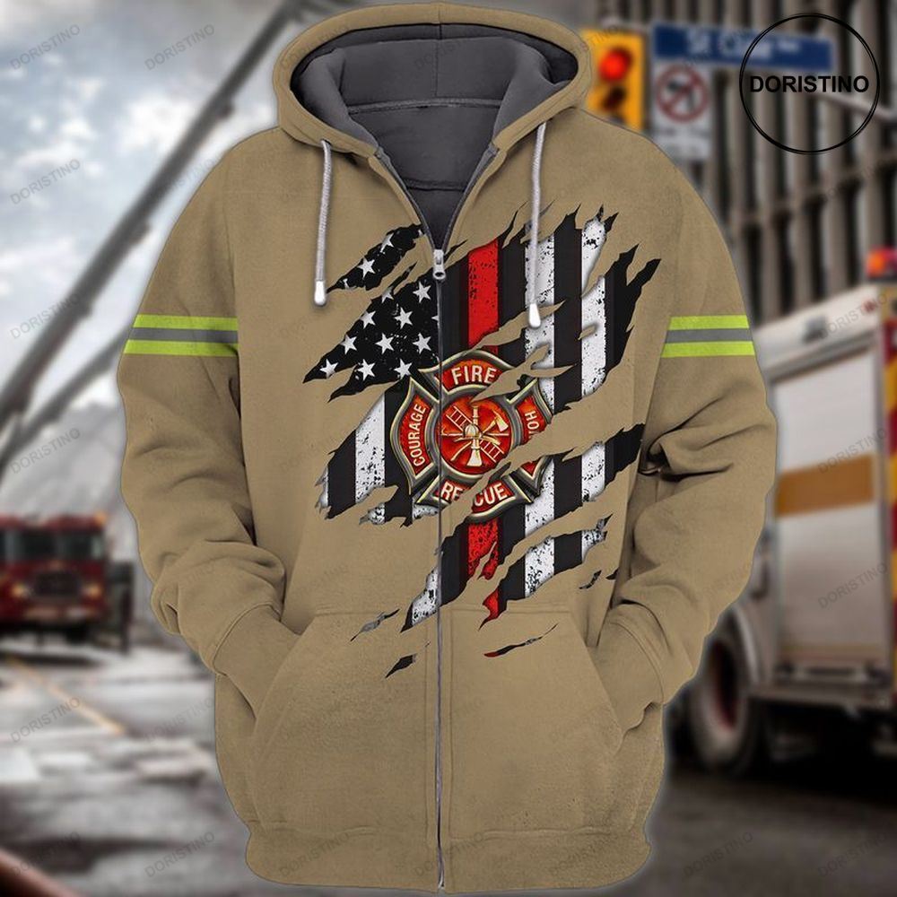 4th Of July Independence Day American Firefighter V2 Awesome 3D Hoodie