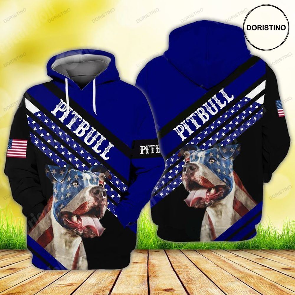4th Of July Independence Day American Pitbull Limited Edition 3d Hoodie