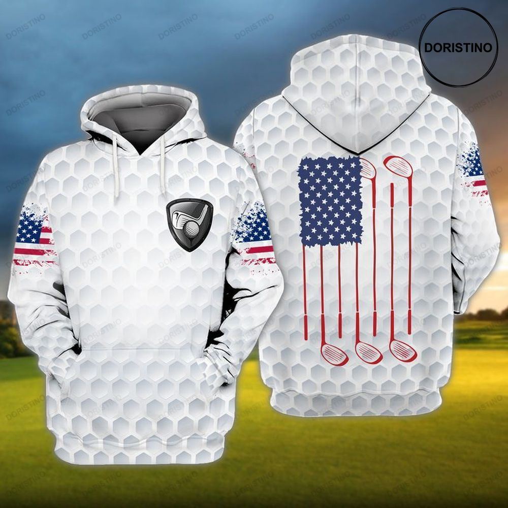 4th Of July Independence Day Golf Sports Awesome 3D Hoodie