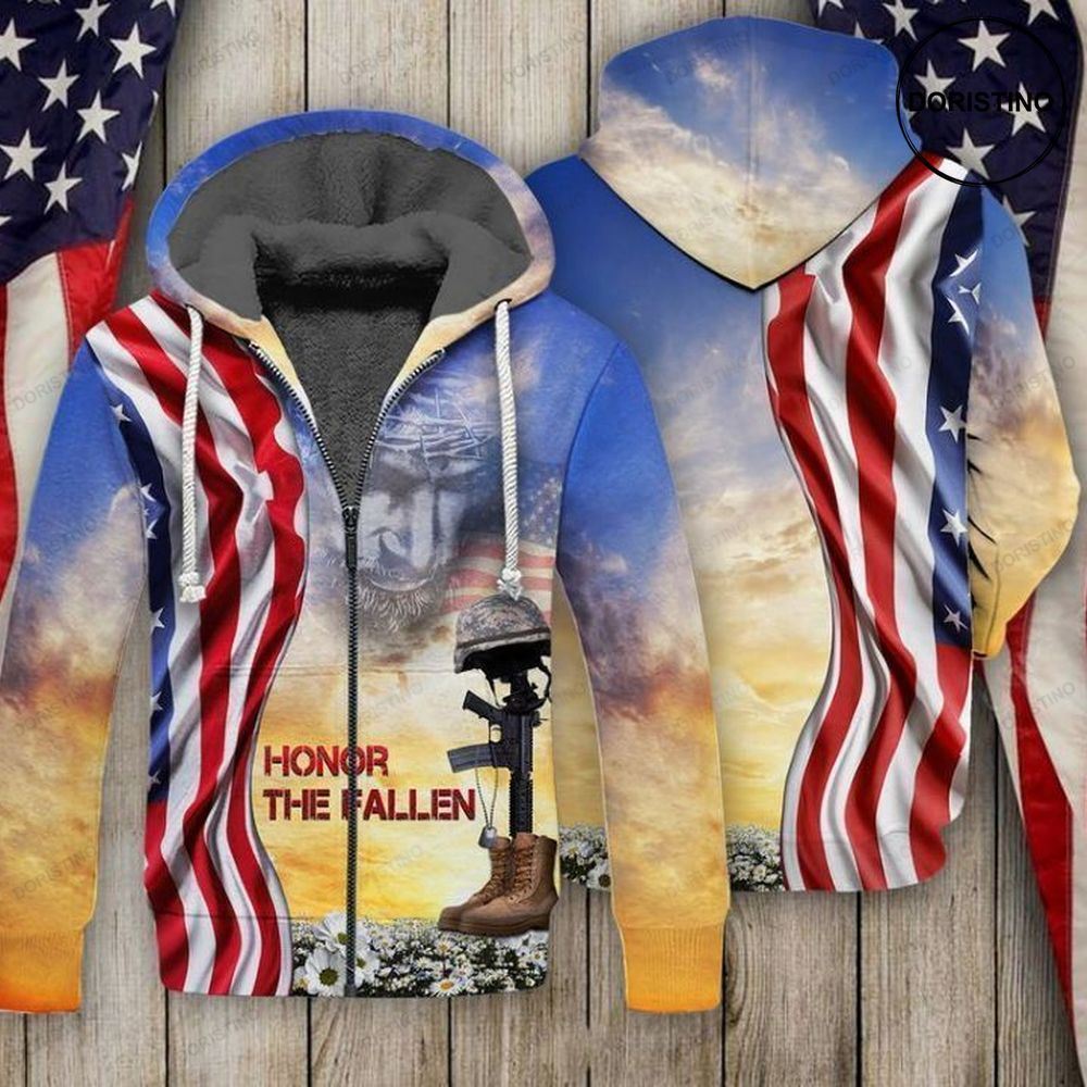 4th Of July Independence Day Memorial Day American Honor The Fallen All Over Print Hoodie