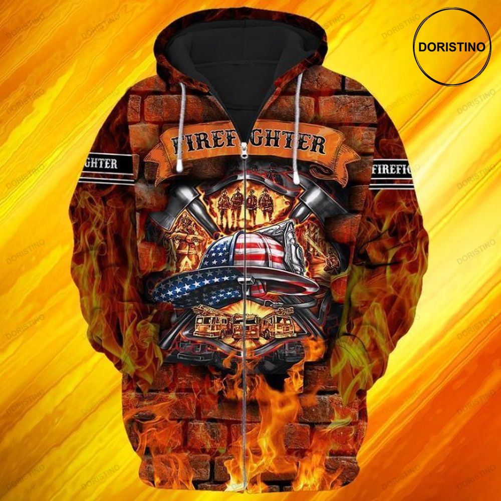 4th Of July Independence Day Memorial Day Firefighter Awesome 3D Hoodie