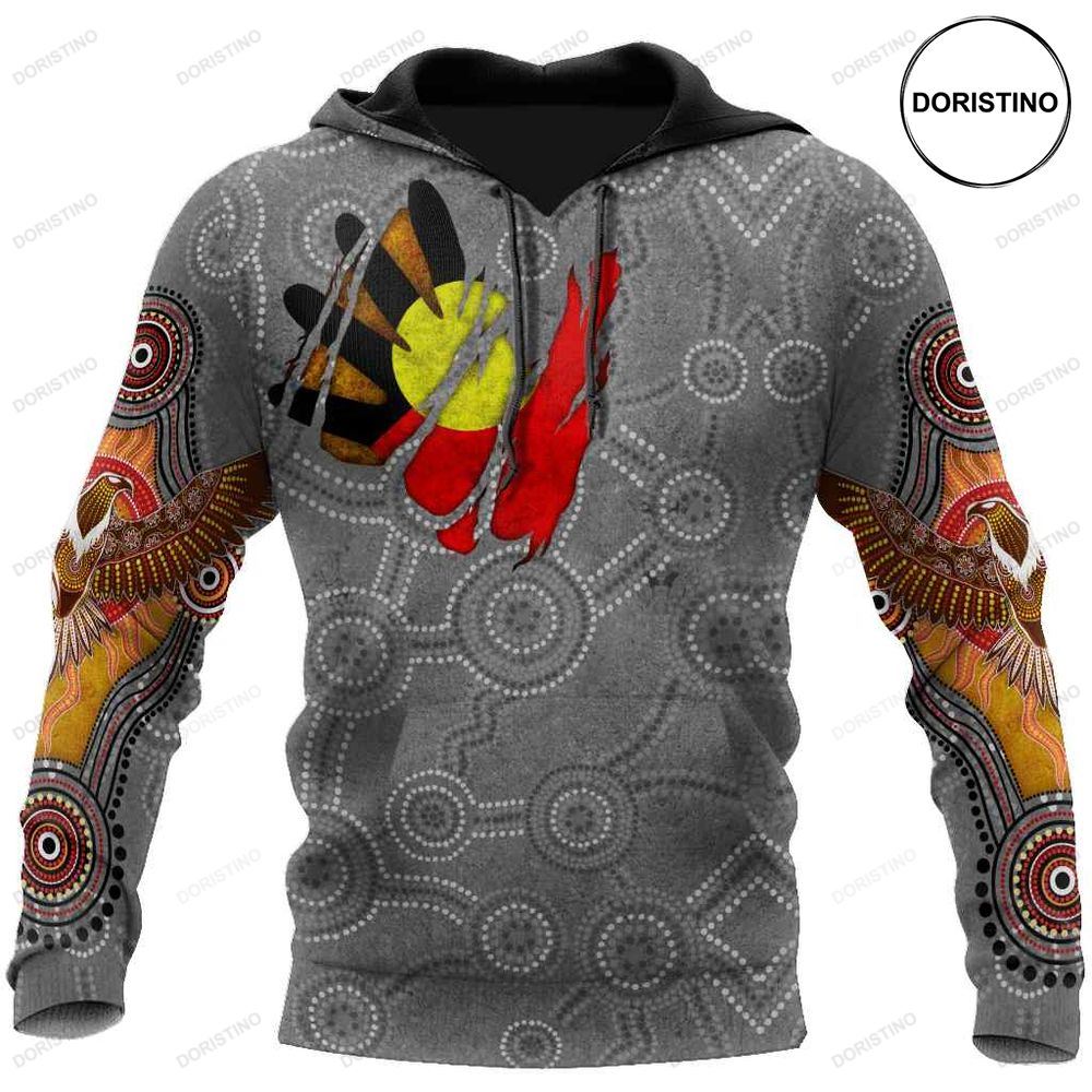 Aboriginal Australia In My Heart Indigenous Painting Art Awesome 3D Hoodie
