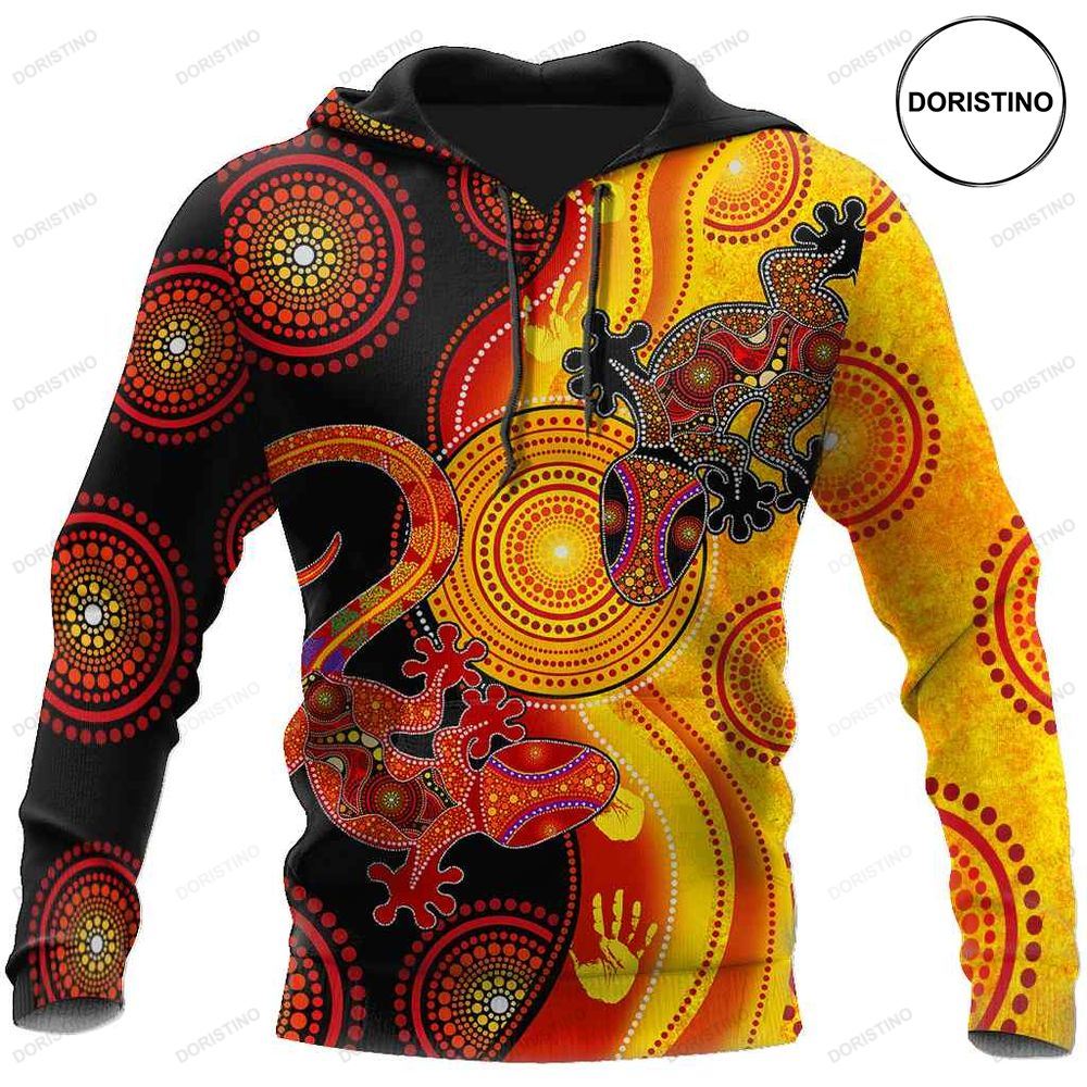 Aboriginal Australia Indigenous Lizards Sun Ed Limited Edition 3d Hoodie